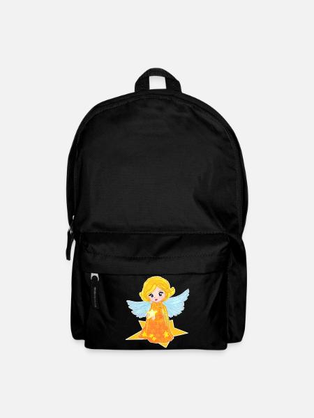 Kawaii Engelchen mit Stern - Rucksack - Schwarz