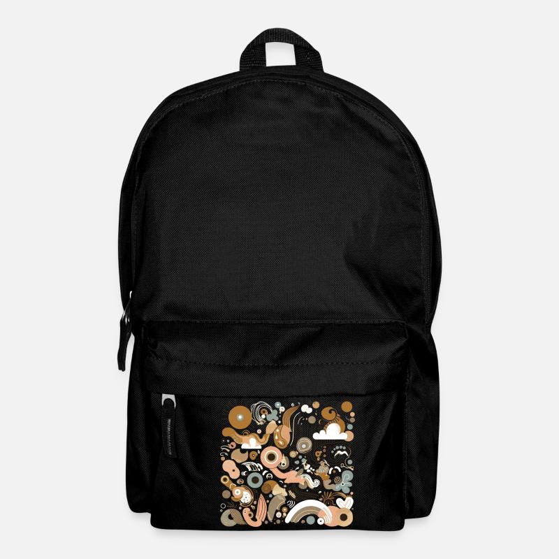 Abstrakte Formen - Rucksack - Schwarz