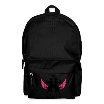 Drunk Silhouette Celebrating Party Girl - Backpack - black - Front