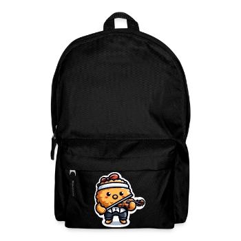 Violin Chicken Nugget Lover Chicken Nugget Violin - Backpack - black - Front