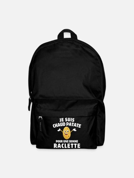 Raclette, melted cheese, raclette party - Backpack - black