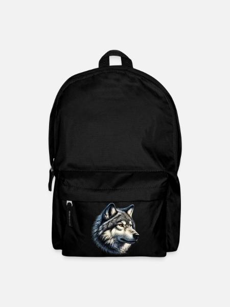Wolf - Rucksack - Schwarz