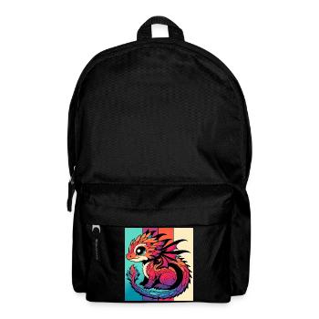 Drache - Rucksack - Schwarz - Vorne