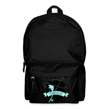 Armoiries de la pêche - Sac à dos - noir - Devant