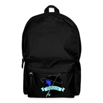 Copie des armoiries de la pêche - Sac à dos - noir - Devant