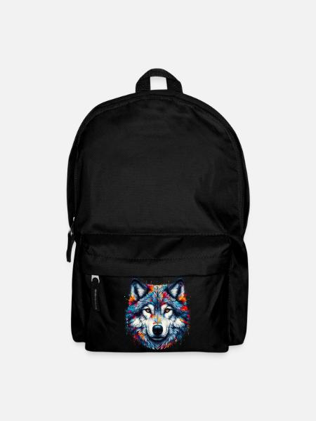 Wolf - Rucksack - Schwarz