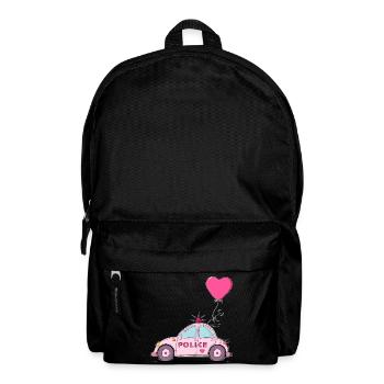 Police Herz Rosa - Rucksack - Schwarz - Vorne