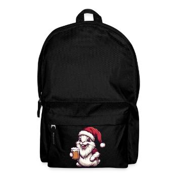 Hase Weihnachten Bier Lustig - Rucksack - Schwarz - Vorne