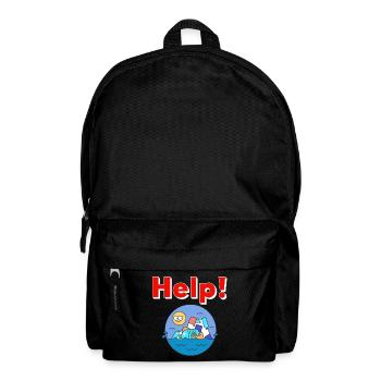 Plastik Umweltschutz - Rucksack - Schwarz - Vorne