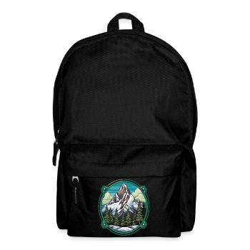 Berge Winter Eisberge Natur - Rucksack - Schwarz - Vorne