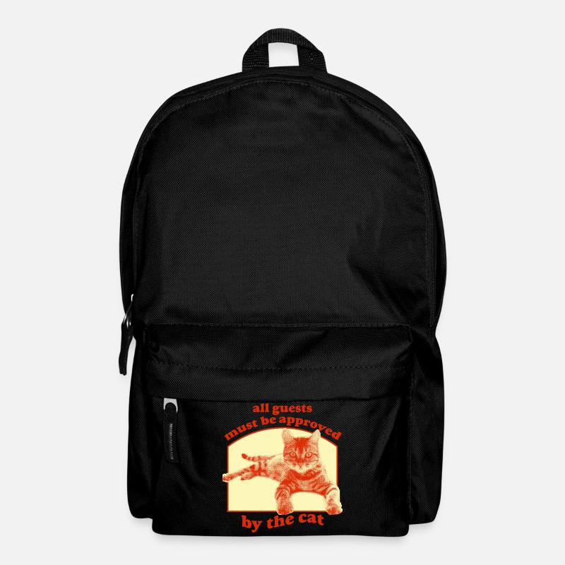 Approved by the Cat – Lustiges Katzenmotiv - Rucksack - Schwarz