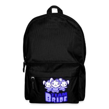 Team Bride 3 Bunnies Girls Pretty Girls Women - Backpack - black - Front