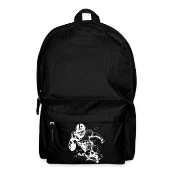 Footballspieler - Rucksack - Schwarz - Vorne