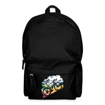 Mountain Biking Adventure Scene - Backpack - black - Front