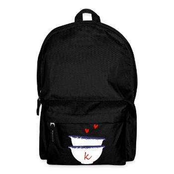 Lettre k bols breton - Sac à dos - noir - Devant