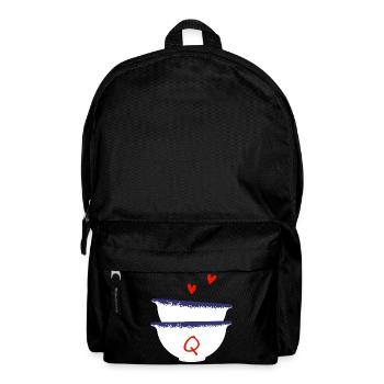 Lettre q bols breton - Sac à dos - noir - Devant