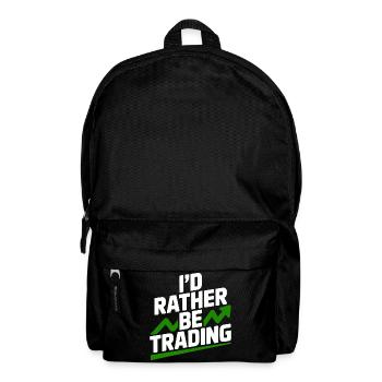Ich würde lieber handeln - Rucksack - Schwarz - Vorne