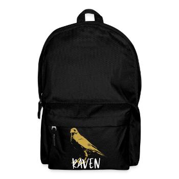Renaissance totem crow illustration - Backpack - black - Front