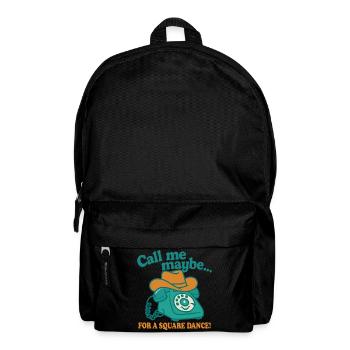 Call me for a Square Dance - Rucksack - Schwarz - Vorne