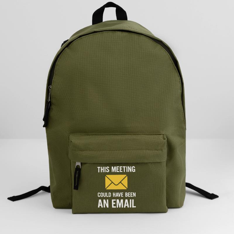Meeting oder E-Mail Rucksack