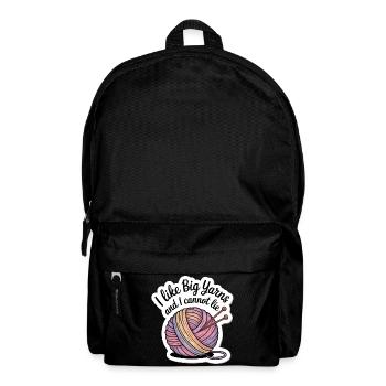 Big Yarns Cozy Wool Sticker – Craft & Knit - Backpack - black - Front