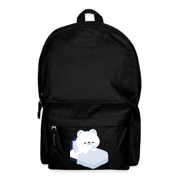 Dreamy Polar Bear on Cozy Bed - Backpack - black - Front