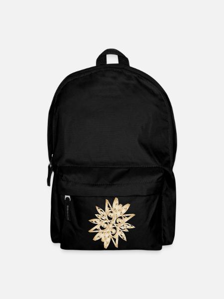 Filigraner Stern in Quillingoptik –Weihnachtsmotiv - Rucksack - Schwarz