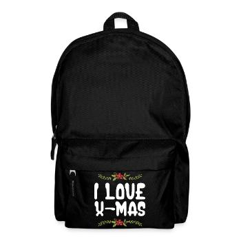 Ich Liebe Xmas Weihnachten - Rucksack - Schwarz - Vorne
