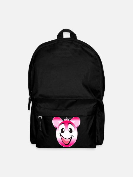 Pink Panda Lächeln - Rucksack - Schwarz