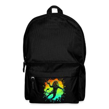 Joueur de handball Lion Graphic Enfants Ados Drôles - Sac à dos - noir - Devant