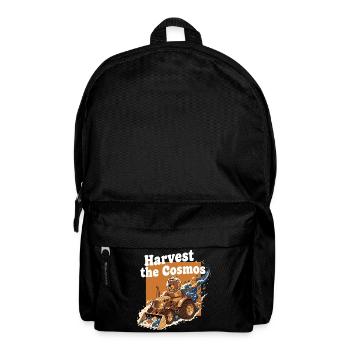 Kosmosernte Bär auf Traktor - Rucksack - Schwarz - Vorne
