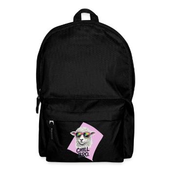 Chill Bro Schaf mit Sonnenbrille - Rucksack - Schwarz - Vorne