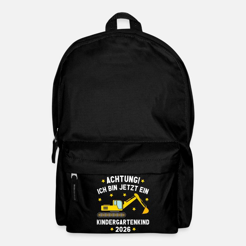 I'm Now A Kindergarten Kid 2026 Excavator - Backpack - black