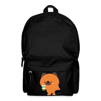 Schläfriger Deutscher Schäferhund-Kaffee - Rucksack - Schwarz - Vorne