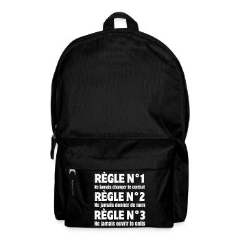 livreur, postier, transporteur - Sac à dos - noir - Devant