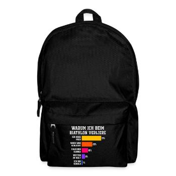 Biathlon Why I lose in biathlon - Backpack - black - Front