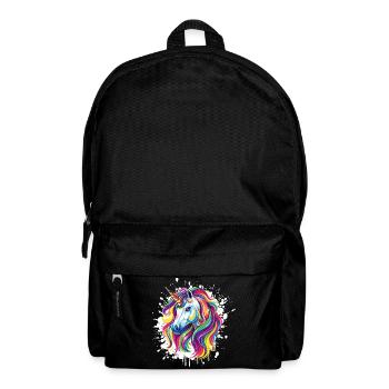 Einhorn Portrait Unicorn - Backpack - black - Front