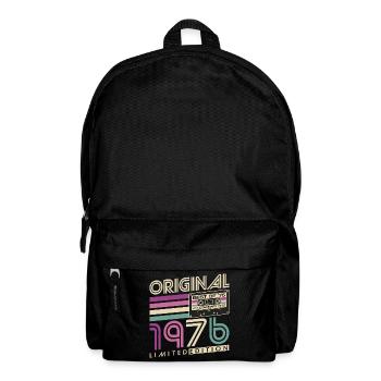 Cadeau d’anniversaire pour le 50e anniversaire 1976 Vintage Retro - Sac à dos - noir - Devant