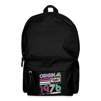 Cadeau d’anniversaire pour le 50e anniversaire 1976 Vintage Retro - Sac à dos - noir - Devant