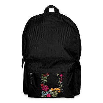 Floral Frame - Backpack - black - Front