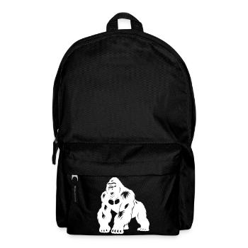 Gorilla Silverback Silhouette - Backpack - black - Front