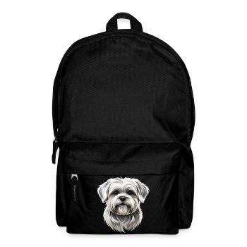 Maltese Little Maltese Dog Love Sweet Maltese - Backpack - black - Front