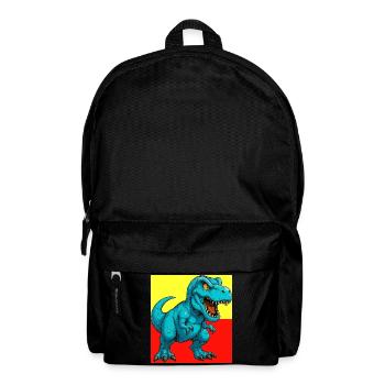 Dinosaurier - Rucksack - Schwarz - Vorne