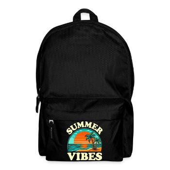 Palm Tree Summer and Sunset Vibes - Backpack - black - Front