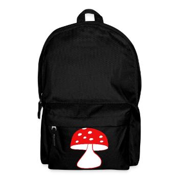 Red fly agaric mushrooms - Backpack - black - Front