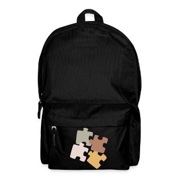 Puzzle Patchwork Vielfalt - Rucksack - Schwarz - Vorne