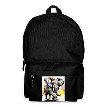Elefant - Rucksack - Schwarz - Vorne