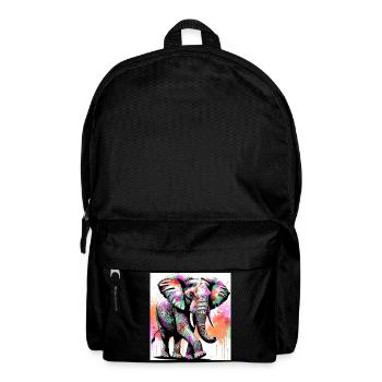 Elefant - Rucksack - Schwarz - Vorne