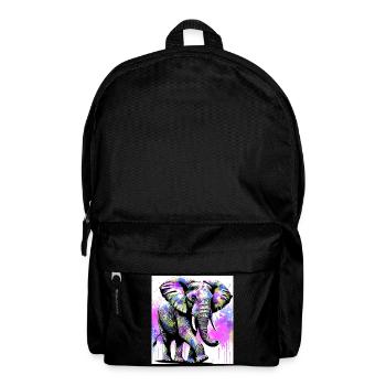 Elefant - Rucksack - Schwarz - Vorne
