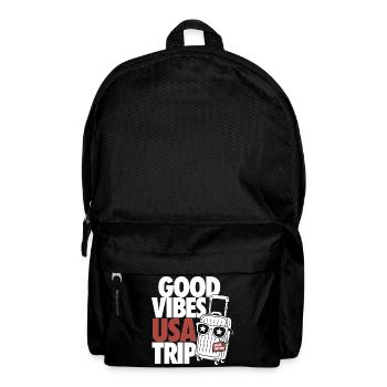 USA Road Trip Design - Rucksack - Schwarz - Vorne